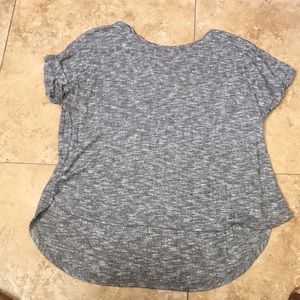 Gray short sleeve blouse